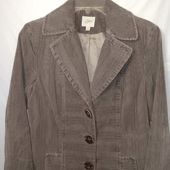 J.JILL  LIGHT WEIGHT CORDUROY TRENCH COAT - Picture 14 of 14